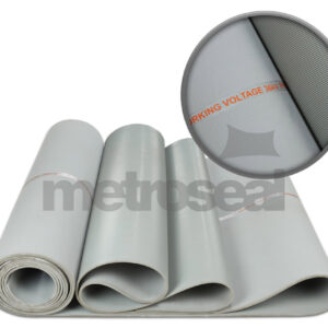 Fine Ribbed Grey EPDM Rubber Matting 36,000v