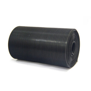 Black Fine Rib Mat Roll