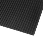Black Flat Rib Mat