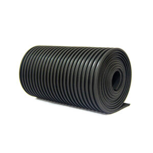 Black Flat Rib Mat Roll