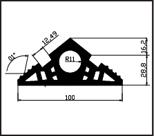 100 x 45 Cable Protection Profile