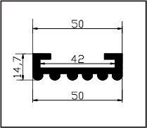 50 x 14,7 Clamp Profile